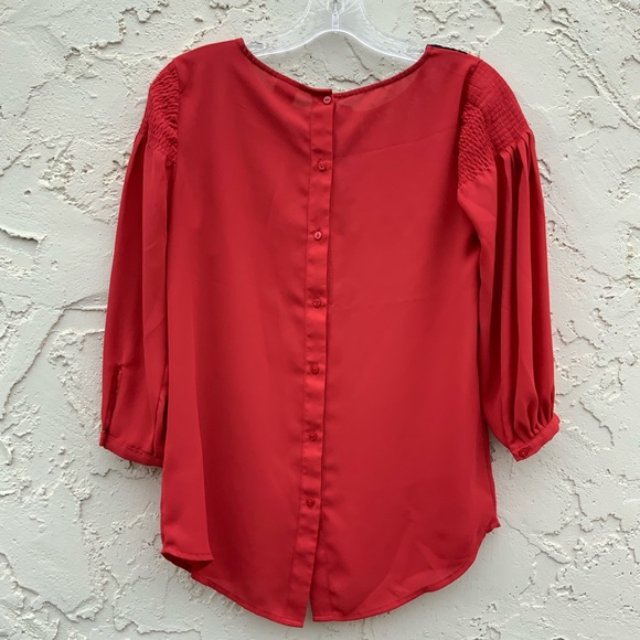 Disney A Collection by Lauren Conrad Red/Black Top - Picture 3 of 8